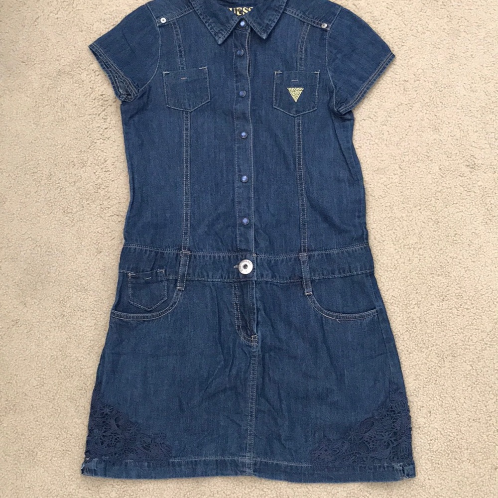 GUESS Denim Dress Girls XL